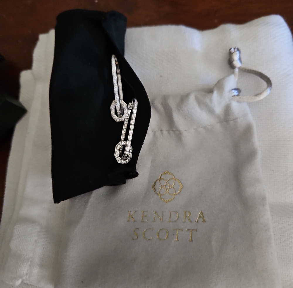 New Kendra Scott Beau Pave CZ Earrings